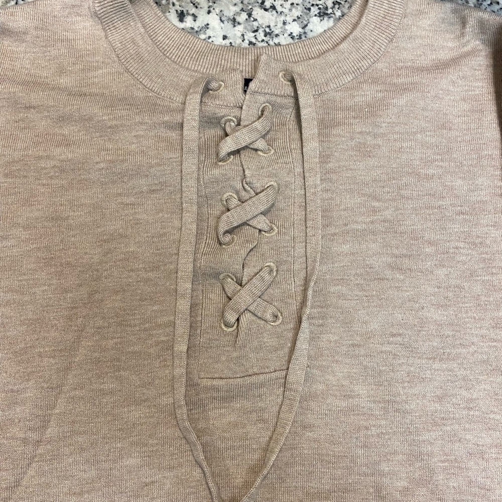 3/4 sleeve tan top splendid